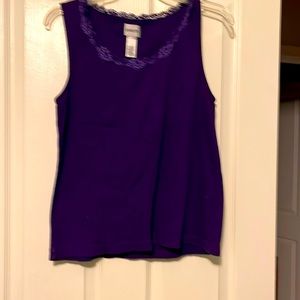 Chico’s purple tank top, Chico’s size 2